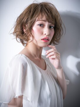 カバーヘア ブリス 戸田公園西口店(COVER HAIR bliss) *bliss戸田公園*ダブルバング☆くせ毛風無造作カールの大人ボブw