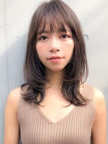 アグノス 青山(Agnos) 20代30代イメチェンヘアスタイルウェーブパーマ厚めバング