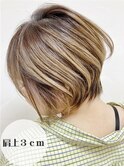 【小顔美女ショート】前下がりショートボブ