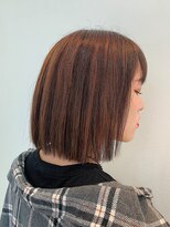 フラット 千葉(Flat.)&nbsp;切りっぱなしボブ×ピンクハイライト