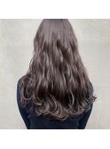 透明感ショコラグレージュブラウンダブルカラーブリーチ