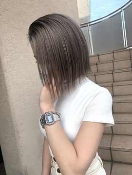 アルカナ 明治神宮前原宿(ARCANA) ハイライトベージュ　bob ハイライト　くすみベージュ　hiro