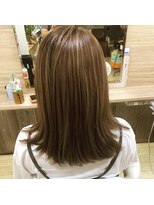 レフア ヘアメイクアンドネイル(lehua +O hairmake&nail)&nbsp;外跳ねミディアム