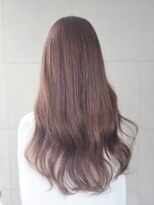 ヘアーデザイン ミヤビ 広尾(HAIR DESIGN MIYABI)&nbsp;韓国風サラサラウェーブ　ブラウンベージュ系ピンクアッシュ