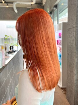 マザー(MOTHER) ダブルカラーオレンジベージュカラーケアブリーチ韓国ハイトーン