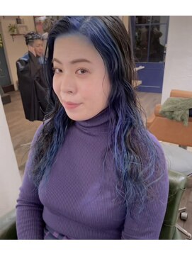 ホロホロヘアー(Hair) ホロホロHair ブルーフレーミングカラー