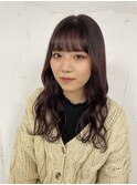 ラベンダーピンク/暗髪/イルミナカラー