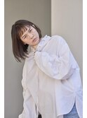 30代40代大人可愛いハイライトボブ☆山之内