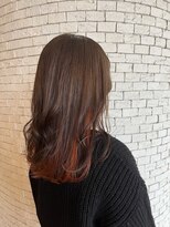 マール(marl) 【marl.】インナーカラーオレンジ　@30代40代50代/鈴鹿