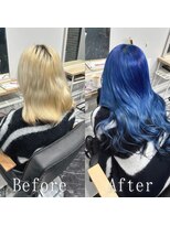 あるじゃんすー 京都店&nbsp;ブルー#シールエクステ#韓国#イメチェン#レイヤーロング#京都
