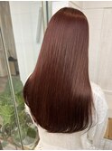 ブリーチなしで創る　艶髪高彩度レッド【六三四指名】