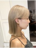 タッセルボブにブロンド