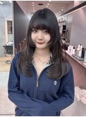 韓国顔周りレイヤーカット/前髪/髪質改善黒髪[横浜]