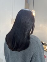 ベル(BHEL) ワンカラー暗髪ブラックカラー髪質改善トリートメント