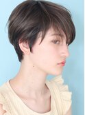 ショート・ボブ/面長/前髪あり/絶壁解消/30代/40代/50代/くびれ