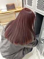 オーリーエトワ 御器所(oorry.etwa) ブリーチなしダブルカラーでワインレッド
