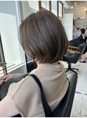 白髪ぼかし/イメチェンヘアスタイル/前髪カタログ/ショートボブ