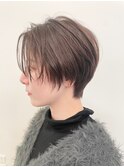 O-TETE ハンサムショートブリーチなしアッシュブラウン
