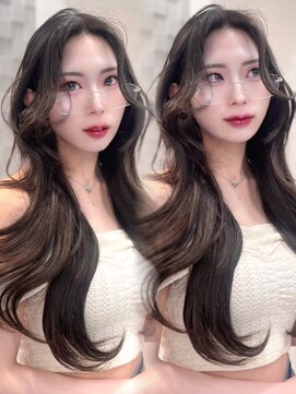 ジーナ 名駅(XENA.) 《xena/LUNA》透け感グレージュ/ヨシンモリ/韓国オンニ