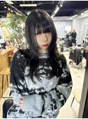 ロングウルフ　20代30代レイヤーカットマッシュウルフ