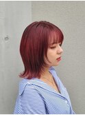 ダブルカラー×ウルフカット　20代30代40代