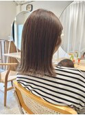 ナチュラルベージュ×透明感カラー