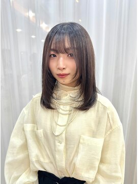 エトネ ヘアーサロン 仙台駅前(eTONe hair salon) medium【内巻きレイヤー×グレージュ】