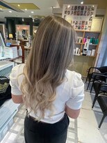 アース 大分森町店(HAIR&MAKE EARTH)&nbsp;ミルクティーベージュ×バレイヤージュ