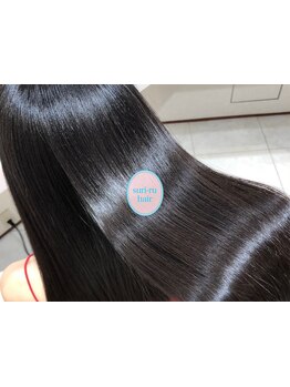 縮毛矯正+カット\9000 ダメージレスでうるつや髪！髪質改善・酸性ストレートも人気#通町筋駅10秒