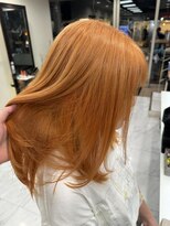 ウェーブス 大宮西口店(wave's)&nbsp;レディース/ブリーチカラー/オレンジ 目黒