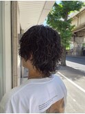 ホワイトメッシュ/ツイスト/ツイスパ/パーマ/メンズ/眉毛