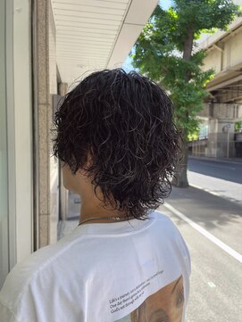 メンズサロン キング 梅田店(Men’s salon K!ng) ホワイトメッシュ/ツイスト/ツイスパ/パーマ/メンズ/眉毛