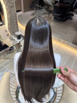 ロンドガーネット 池袋(Lond garnet) ミニウルフチェリーブラウンブリーチなしレイヤー韓国前髪/池袋