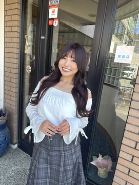 ヘア ショップキャリー レイヤースタイルが可愛い！ディープラベンダー♪