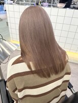 韓国風ミルクティーベージュブラウンカラーグレージュカラー