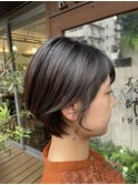 ショートスタイル ナチュラルバレイヤージュ