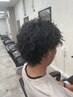 メンズカット＋ツイストスパイラルパーマ￥11000