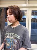前上がりショートボブ