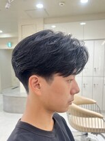 ニコ トウキョウ ヨコハマ(nico)&nbsp;メンズセンターパートウルフセンターパートニュアンスパーマ襟足