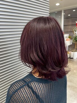 アルカンジュ 川口駅東口(archange by anyhow) 大人可愛い外ハネボブ／バイオレットカラー