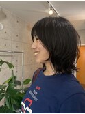 黒髪ウルフ