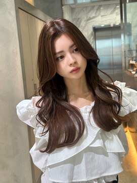 ロンド ルージュ 銀座店(Lond rouge) ミディアムレイヤーカット/レイヤー/顔周り/韓国/髪質改善/銀座