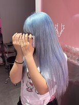 ダズリングディア(Dazzling Deer)&nbsp;水色／ロング/ストレート／ハイトーン／レイヤーカット