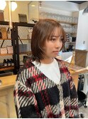 レイヤー×オリーブベージュ