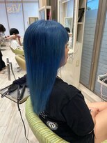 ビス フルール 日暮里店(Vis fleur) ロングヘア/ダブルカラー/ブルーカラー