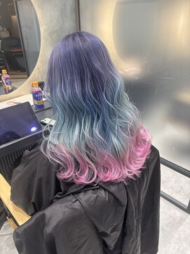 ヌル いわき(neul) neul/いわき/ダブルカラー/バレイヤージュ/ハイトーン/エクステ