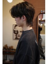 エディ(Edy)&nbsp;メンズウルフカットマッシュウルフニュアンスパーマ眉毛カット