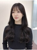 コテ巻き風パーマ/韓国風パーマ/ロングパーマ/デジタルパーマ
