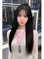 ランズ(LANDS) 最高級エクステ×グレーブラック【韓国ワンホンヘア 大阪 梅田】