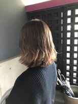 ナトゥーラ 岐阜(Natura)&nbsp;ベージュグラデーション外国人風外ハネロブ☆